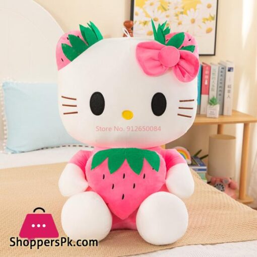 Strawberry Hello Kitty Plush Doll Cartoon Doll 35CM