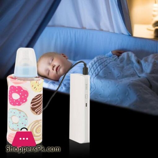 BestGOUSB Baby Bottle Warmer Portable Milk Travel Heater Storage Cover Insulation Thermostat Donut