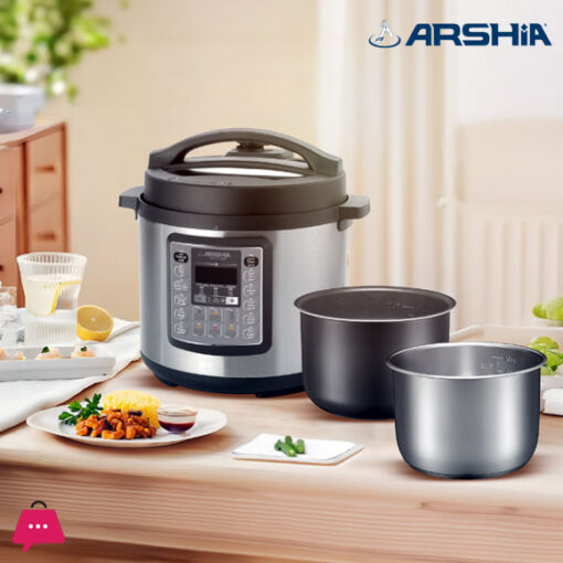 Arshia Digital Pressure Cooker with Double Pot 6L - 2597