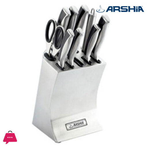 Arshia German Steel 10pc Kitchen Knife Set Non Stick Sharp Blades - 1339