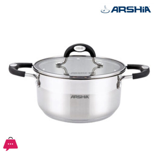 Arshia Stainless Steel Casserole with 2 lids 32cm - 3083