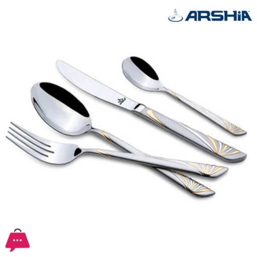 Arshia Stainless Steel Cutlery Set 24pcs Gold & Silver - TM064GS-1763