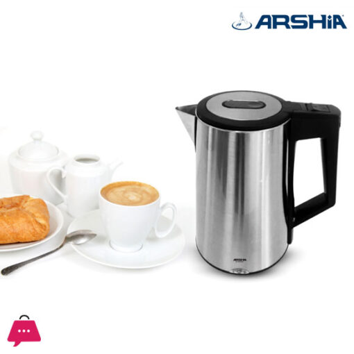 Arshia Stainless Steel Electric Kettle Silver - 2392