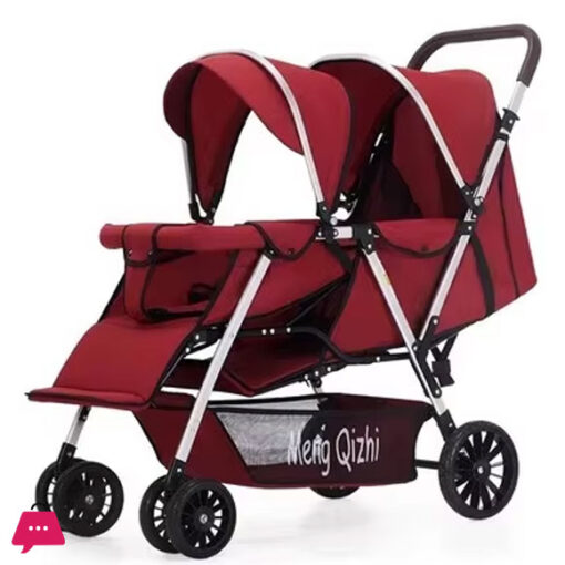 Baby Stroller New Design Two Seats Sit and Lie Down Baby Bed Lightweight Foldable Twins Child Pram Baby Carriage Baby-Car