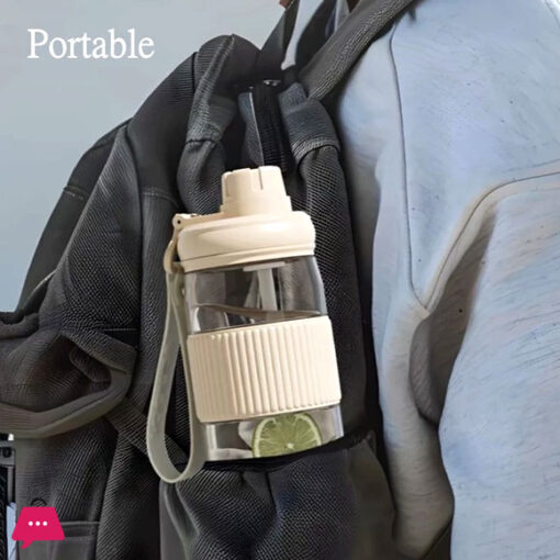 High Quality Tritan Material Water Bottle With Straw Fashion Portable Durable For Outdoor Travel Sports Drink - 750ml