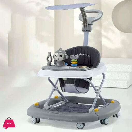 Monkey Baby Walkers Children's Walkers with Wheels are Suitable for Learning to Walk Music Balance to Prevent Falling