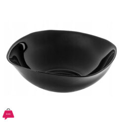 Opal Black Glass Marble Serving Bowls 17cm - 1Pcs