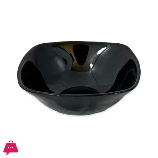 Opal Black Glass Marble Serving Bowls 17cm - 1Pcs