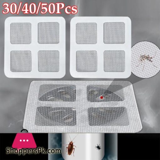 10-pcs Anti Blocking Drain Filter Screen Disposable Kitchen Bathroom Floor Sticker PVC Woven Drainage Mesh Net Hair Catcher