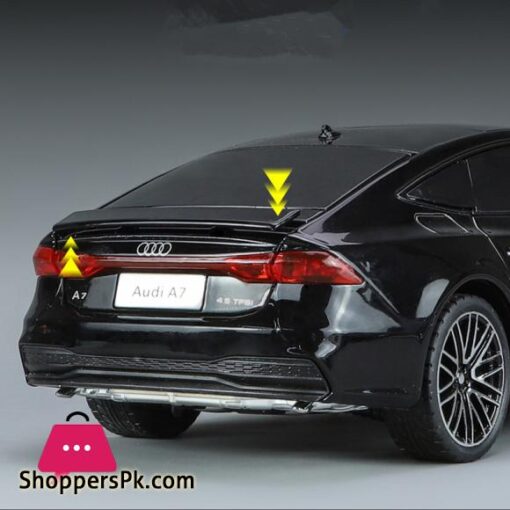 1:24 AUDI A7 Coupe Alloy Sports Car Model Diecasts Metal Vehicles Car Model Sound and Light Simulation Collection Kids Toy Gifts