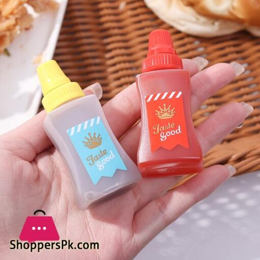 2pcsset Mini Ketchup Bottle Portable Salad Squeeze Bottle Lunch Box Seasoning Bottle Kitchen Accessories