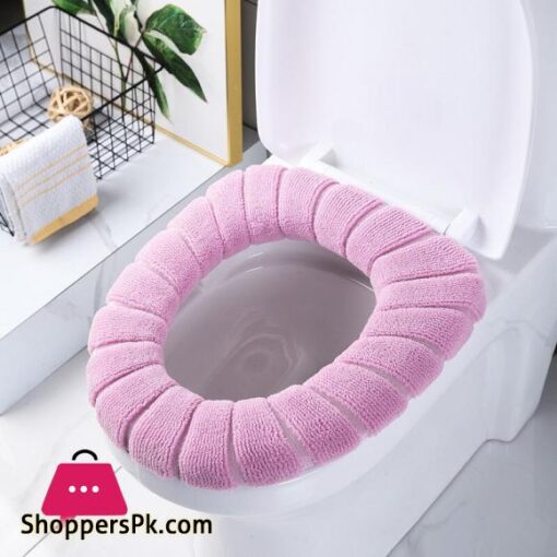 2 Pieces Toilet Seat Cover Household Products Plush Thickened Warm Winter Mens And Womens Bathroom Special