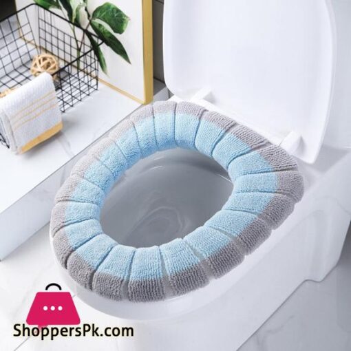 2 Pieces Toilet Seat Cover Household Products Plush Thickened Warm Winter Mens And Womens Bathroom Special