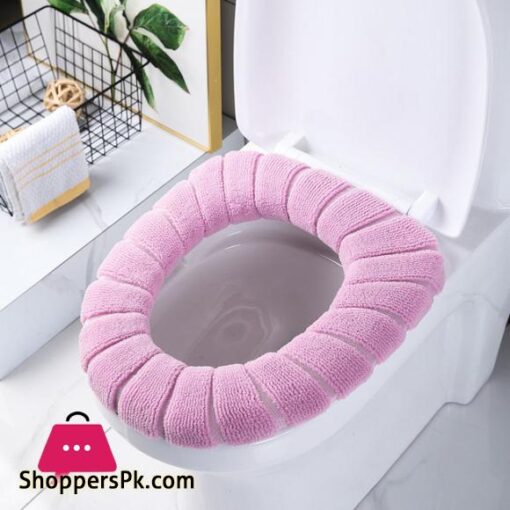 2 Pieces Toilet Seat Cover Household Products Plush Thickened Warm Winter Mens And Womens Bathroom Special