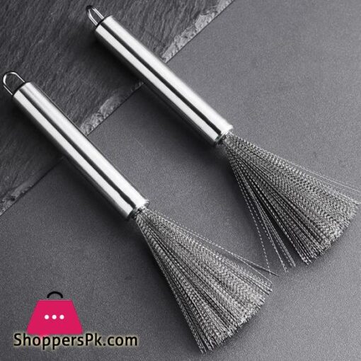 304 Stainless Steel Pot Brus Cleaning Brush Pot brush Utensil Scrubber Scouring for Brush Dishwashing Descaling Wire Brush