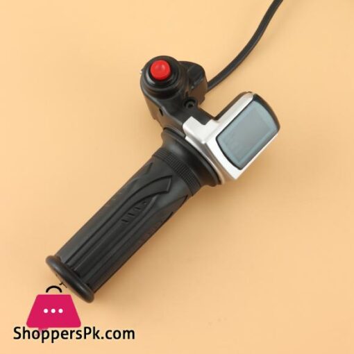 48V Electric Bicycle Scooter Speed Throttle Grip LCD Display with Switch EBike Twist Throttle Accelerator Handlebar Grip