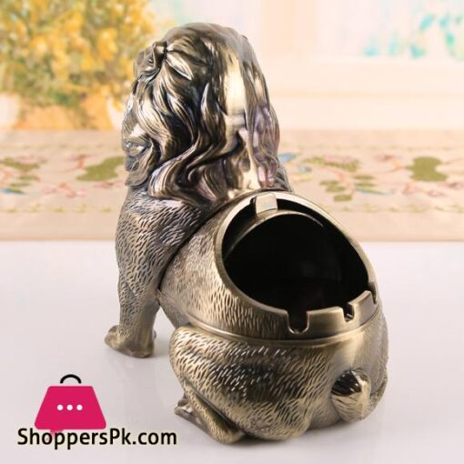 3D Lion Ashtray Creative Anti Fly Ash Household Large Capacity Animal Ashtray Home Decoration