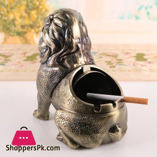 3D Lion Ashtray Creative Anti Fly Ash Household Large Capacity Animal Ashtray Home Decoration