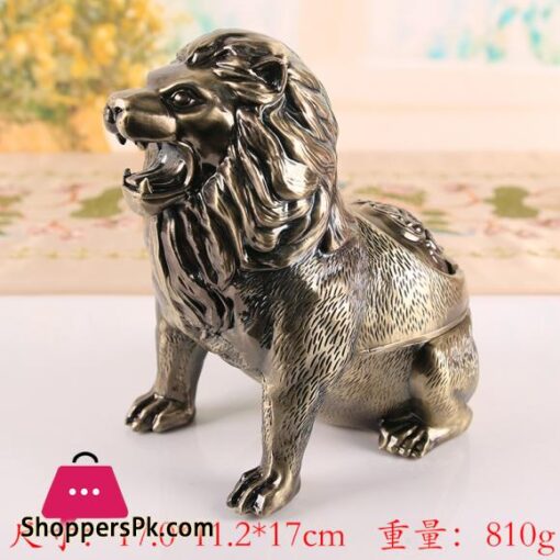 3D Lion Ashtray Creative Anti Fly Ash Household Large Capacity Animal Ashtray Home Decoration