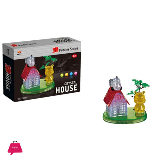 3D Crystal House Puzzle Playset For Kids