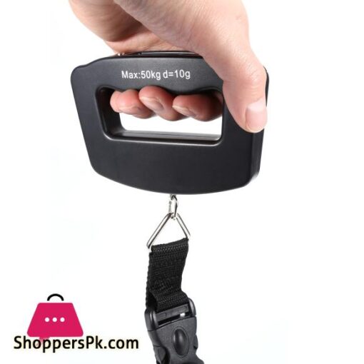 50kg10g Portable Electronic Luggage Scale LCD Display Travel Digital Luggage Scale Hanging Backlight Balance Weighing