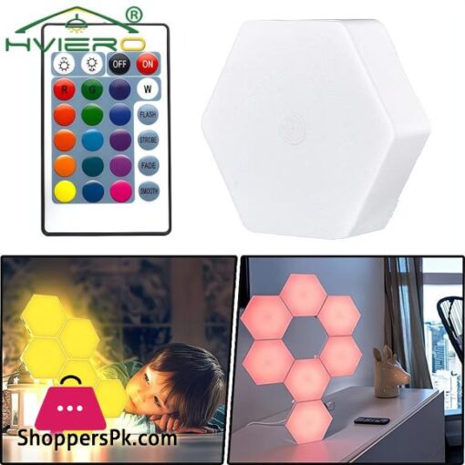 6Pcs Home RGB LED Quantum Hexagon Touch Sensor Wall Led Honeycomb