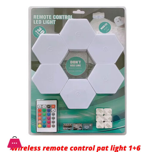 6Pcs Home RGB LED Quantum Hexagon Touch Sensor Wall Led Honeycomb