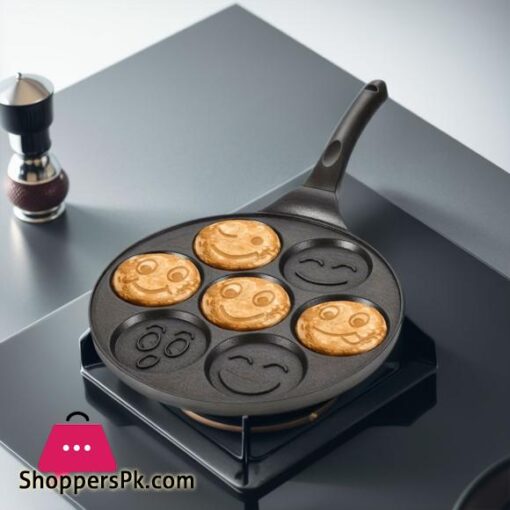 7 Cup Pancake Pan Egg Omelet Crepe Frying Pan Pancake Shapes Pan Mini Pancakes Maker for Kids Breakfast Brunch Parties