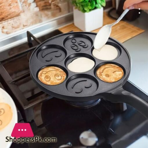 7 Cup Pancake Pan Egg Omelet Crepe Frying Pan Pancake Shapes Pan Mini Pancakes Maker for Kids Breakfast Brunch Parties