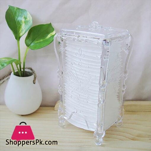 Acrylic Cotton Pad Nails Storage Box Butterfly Transparent Design Napkins Container Remover Organizer Makeup Case Nail Art Tools