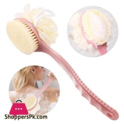 Lazy Tribe Bath Brush Shower Brush Improves Skins Health And Beauty Remove Dead Skin And Toxins Improves Lymphatic Functions Loofah Bath SpongeRich FoamPink