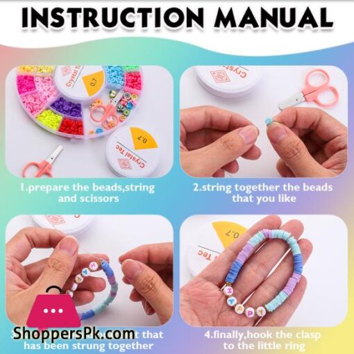 Beads Bracelet Making Kit Seed Letter Alphabet DIY Art Craft Beads Kit