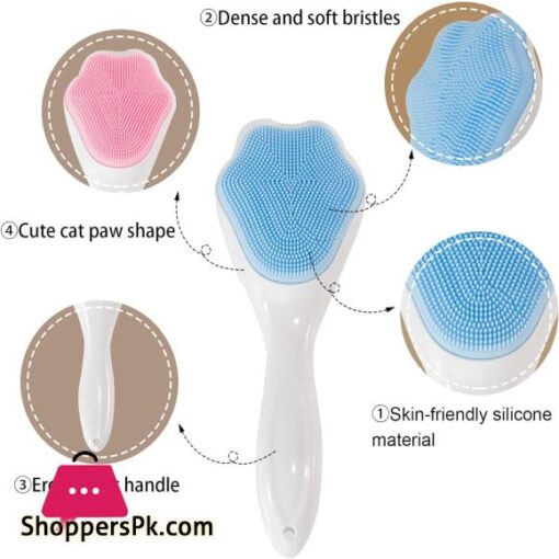 Beauty Tools Face Cat Paw Silicone Face Scrubber and Cleaning Brush 1Pc