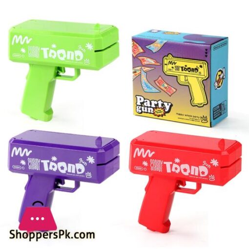 Carton Money Gun Electric Toys for Party Family Game Graduation Ceremony Marry prop shot juego for kids Birthday Gift Gun Toys