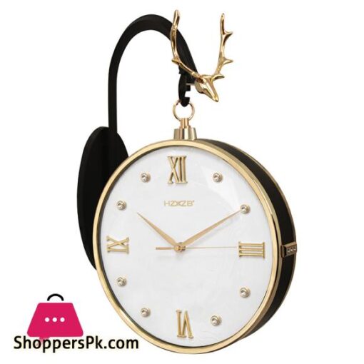 Double-Sided Quartz Hanging Home Clock Wall-Mounted Precision Clock Fashion Decoration of Living Room Modern Design