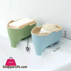 Soap Box Drain Rack Elephant Bathroom Accessory Bathroom Decor Childrens Soap Dish