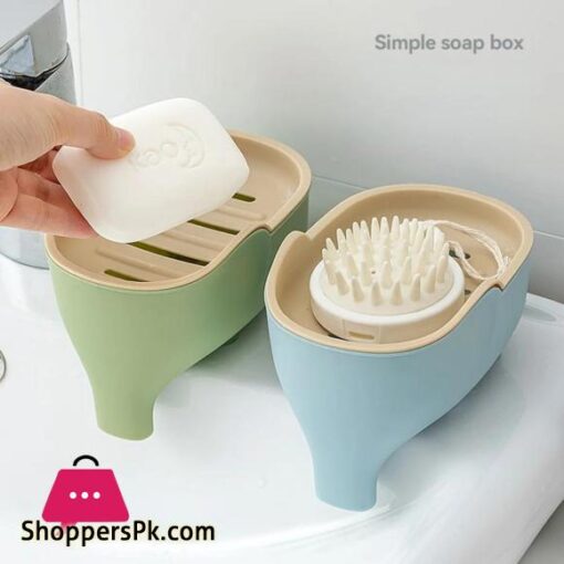 Soap Box Drain Rack Elephant Bathroom Accessory Bathroom Decor Childrens Soap Dish