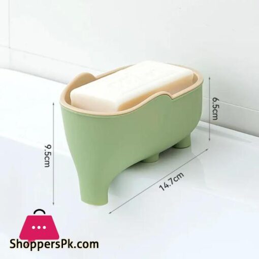 Soap Box Drain Rack Elephant Bathroom Accessory Bathroom Decor Childrens Soap Dish