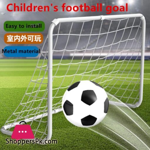 Indoor Outdoor Mini Children Football Soccer Goal Post Set with Ball Pump Football Sport Outdoor toys