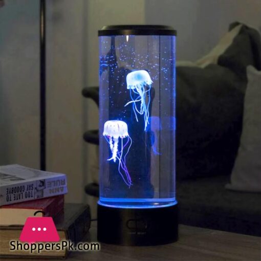 Jellyfish Lamp Aquarium Lampka LED USB Table Night Light