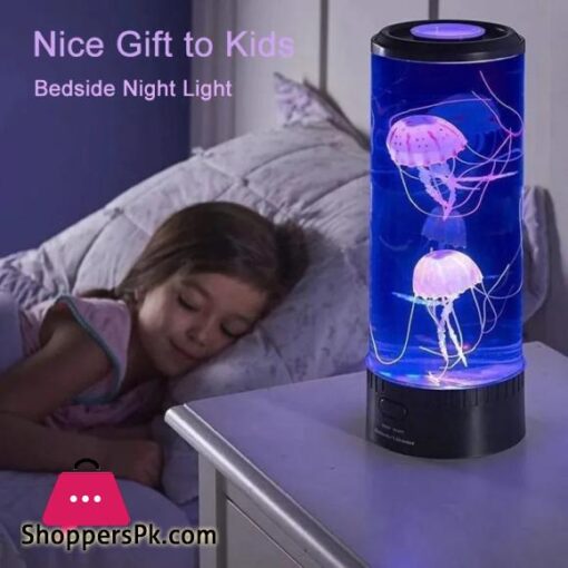 Jellyfish Lamp Aquarium Lampka LED USB Table Night Light