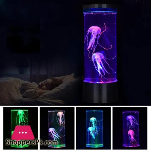 Jellyfish Lamp Aquarium Lampka LED USB Table Night Light