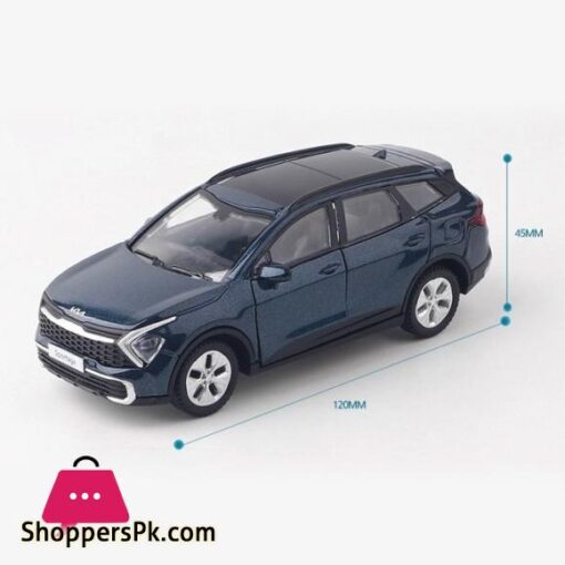 KIA Motor Car SPORTAGE Mini Diecast 136 Scale Miniature Display Toy With Lights and Sound Car Size 4 inches Green