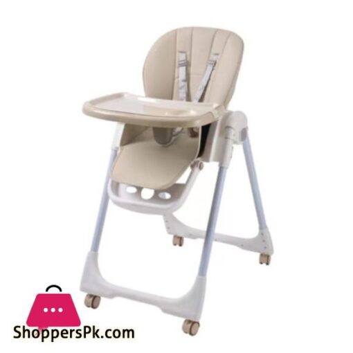 Kidilo Multifunction Portable Baby High Chair Foldable Feeding Chair Strong Dining Chair For Baby With Height Adjustment Wheel