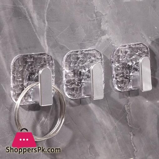 Luxury Acrylic Hook Punch Free Clothes Hanger Bathroom Multi-Purpose Hooks