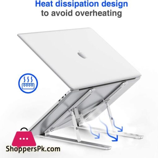 Metal Laptop Stand Portable Aluminum Folding Adjustable Laptop Stand Compatible with All Laptops up to 156 inches