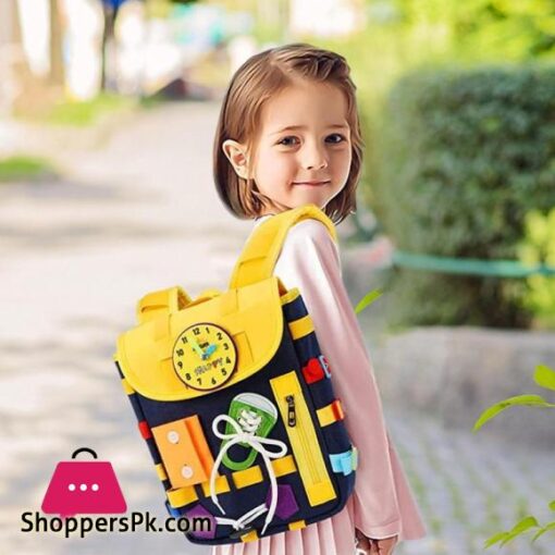 Montessori Busy Board Felt Learning Backpack For Toddlers Busy Baby Board Kids Educational Toys