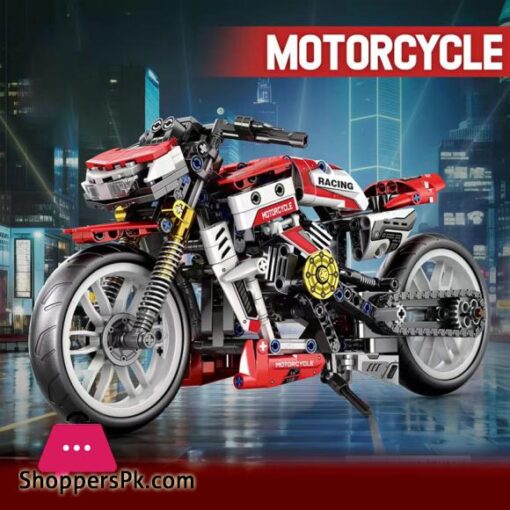 Motorcycle Building Block Toy for Children Assembly Model  Ducati Kawasaki Supercar Cross-country