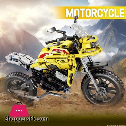 Motorcycle Building Block Toy for Children Assembly Model  Ducati Kawasaki Supercar Cross-country