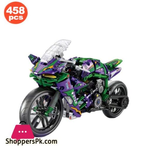 Motorcycle Building Block Toy for Children Assembly Model  Ducati Kawasaki Supercar Cross-country